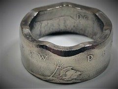 Britain Ring 50 New Pence England British Coin Ring – Hand Made in Canada