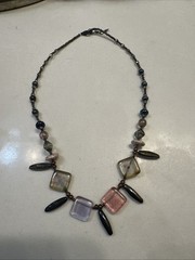 Glass Beaded Necklace From Prague Czech Republic 19 “ in length