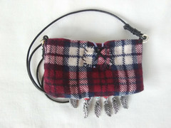 Women Boho Fabric Textile NECKLACE 32″ Amulet Gypsy USA Seller New