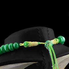 832.00 CTS EARTH MINED RICH GREEN EMERALD ROUND SHAPE BEADS HAND MADE NECKLACE