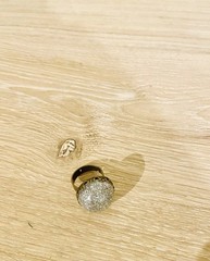 Handmade Silver Glitter Crowned Bezel Ring