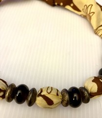 Elewana Africa Shanga Handmade Choker Beaded With Scarf New With Tag Vtg