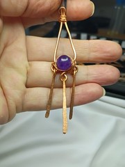 Artisanal Jewelry Amethyst Gemstone Beads Pendants Item #26360