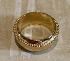 Sundance Catalog Gold Vermeil Fine Tuned Ring Size 6.5