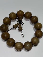 Argentinian green sandalwood aged agarwood Bracelet 18mm×13 pieces, LT19绿檀手串