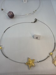 Murano Glass Necklace Italy Art Glass Wire Cable Choker Choice MT08