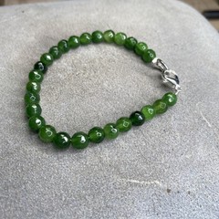 Aventurine Faceted 6mm Ball Natural Gemstone Bracelet 7″