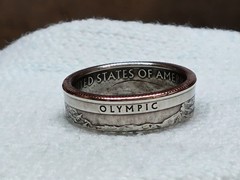 OLYMPIC, WA. – Size 9 State Quarter Coin Ring