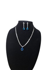 Bollywood Indian Pakistani American Diamond AD cubic zircon CZ necklace earring