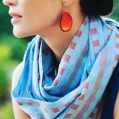 Tagua Nut Slice Earrings, Boho Chic, Eco Friendly Fashion
