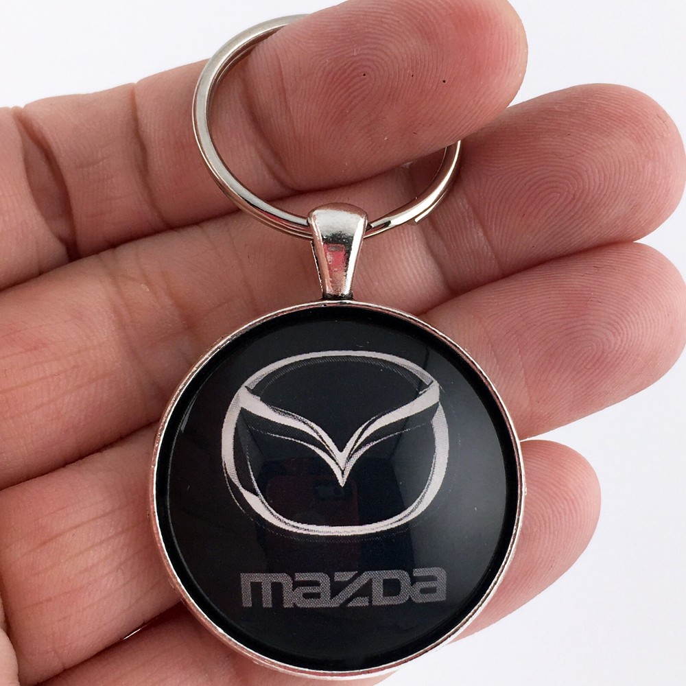 Vintage Mazda Emblem Logo RX-7, MX-6, RX-8, MX-3, 626, B-2000, 1.2″ Keychain
