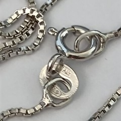 Sterling Silver Dainty Necklace Abstract Art Nouveau Inspired Pendant Small VTG