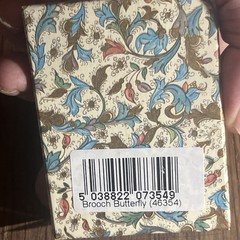 VTG Lace Magic York 100% Cotton Lace Butterfly Brooch New In Box – England
