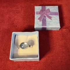 Handmade India Artisan Beaded Sterling Silver Statement Blue Iolite Ring 7.5