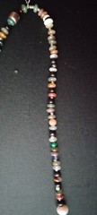 Petrified Wood Pendant Beaded Necklace