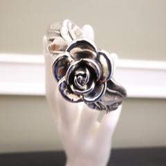 Or Paz bracelet rose sterling silver 925 handmade artisan finished signed 6.75in