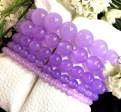 Purple Jade Stretchy Bracelet Healing Gemstone 4mm 6mm 8mm 10mm12mm