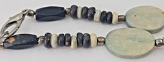 Artisan Multi-Strand Statement Necklace Stone Bead Layered Bib Earthy Boho 20″