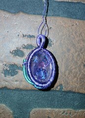 Rare 1 of 1 Wire Wrapped 23.9 Ct. Ametrine Mushroom Pendant With Moon~Hand Made