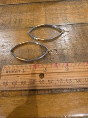 HANDMADE Spunky Soul Silver with Gold Wire Dangle Earrings