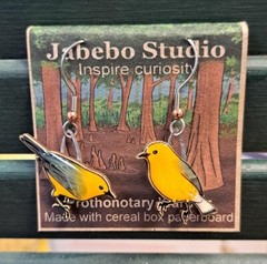Jabebo Earrings Prothonotary Warbler