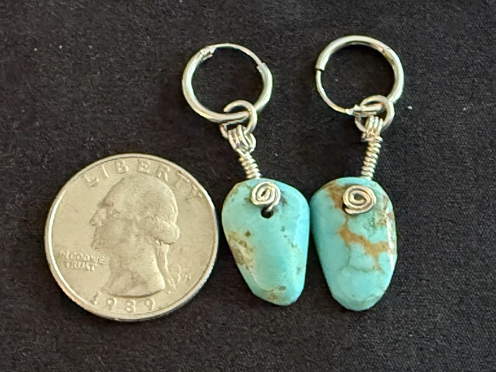 Turquoise Hand Crafted Earrings
