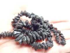 Genuine Baltic Amber Necklaces Raw Oval Dark Cherry Beads 48cm (18″)