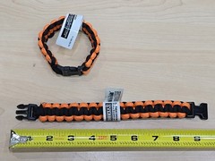 2 Paracord Bracelet 9in Unisex Survival Fashion Everbilt 9 Inch 9″ Orange Camo