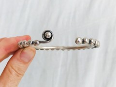 Karen Silver Bangle. Karen Hill Tribe. Sterling Silver. Thailand. 2019