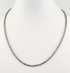 Sarda Bali 925 Sterling Silver Byzantine Chain Necklace 16”-19”