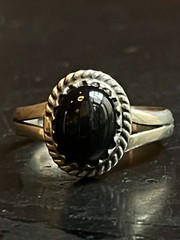 Black Onyx Ring | Sterling Silver | Size 7 G330