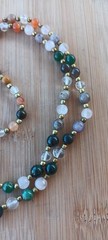 28″ Multi Gemstone Beaded Necklace Amethyst, Citine , Quartz