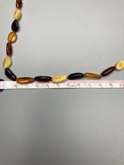 Amber Bead Baltic Sea Graduated Natural FOUR Color Necklace Handmade 44.5cm 8g