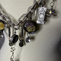 Unique Handcrafted Beaded Boho Tassel Necklace With Charms Beads Gorgeous