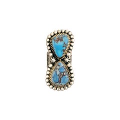 Jeremy Delgarito, Ring, Golden Hills, Sterling Silver, Navajo, 10″