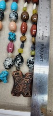 Gorgeous Huge Stone Beaded Artisan Necklace Lot Sterling Silver Turquoise Coral