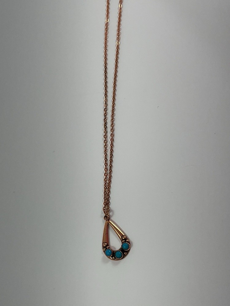 Copper & Turquoise 18-19” Necklace