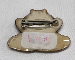 RARE PET PIN by Lucinda FROG PRINCE Jeweled Brooch Pin