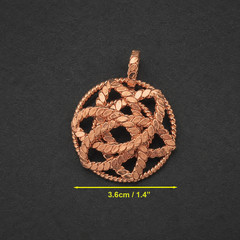 Triquetra Pendant 144/432/528MHz, Trinity Spiral Coil Pendant, tensor rings