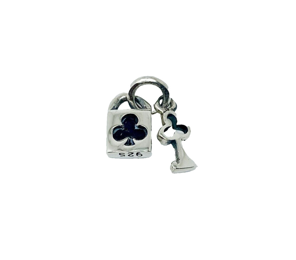 Padlock & Key Club Textured Pendant 925 Sterling Silver, Handmade Jewelry Gifts