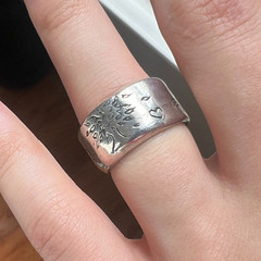 Jes Maharry Sterling Silver Strength Ring ~8 Sundance Tree Horse Artisan Jewelry