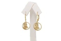 Choose ur Zodiac Sign Earrings (Dime coin size) Top Gold Filled 1-20 14K