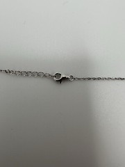 Vintage Sterling Silver Circle Link Necklace 17” JB20