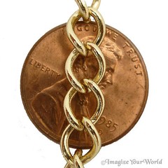 Custom Gold-Finished/Tone Extender Chain for heavy jewelry S6H some optns plated