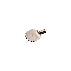 Scotty Skeets, Pendant, Pink Conch, Sterling Silver, Navajo, 1 1/2″