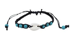 Cowrie Shell Bracelet / Anklet – Adjustable, Hemp, Hawaiian Style, Beach, Surfer