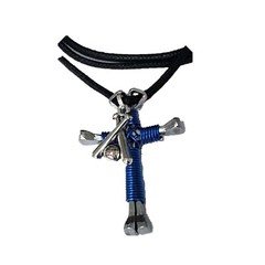 New Hand Made Horseshoe nail cross necklaces w/Dif Colors and Baseball Charms
