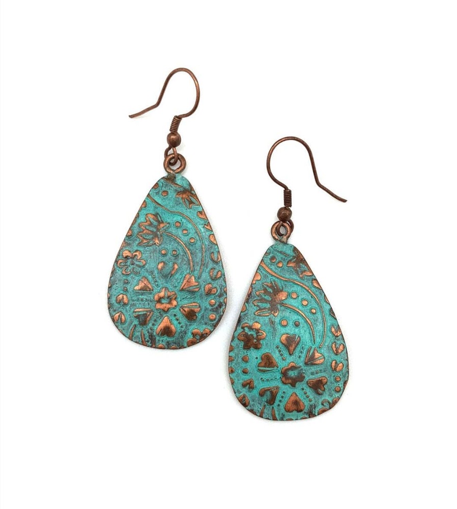 Copper Patina Earrings