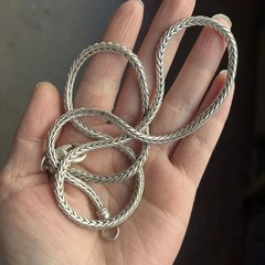Nepalese Men’s Necklace 60Cm Tibetan Silver Necklace