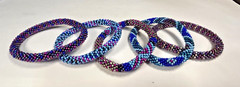 Lotus Sky Bracelet Set #1 Size Original – Blues and Pinks